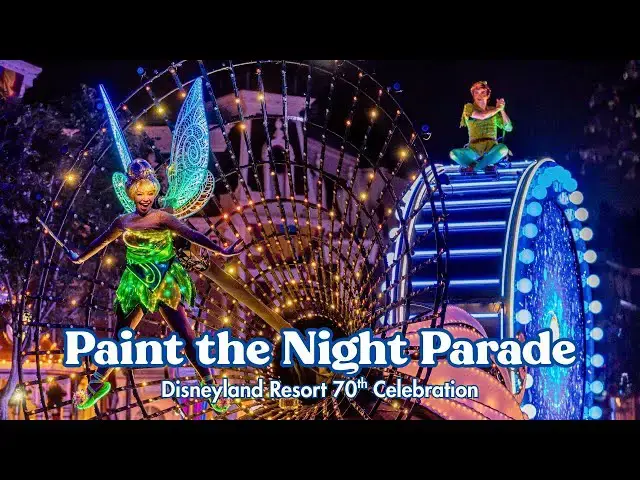 Video thumbnail for FIRST: Paint The Night Parade | Disneyland Resort  70th Celebration