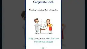 Video thumbnail for "Cooperate with" meaning | Common English Idioms #shorts