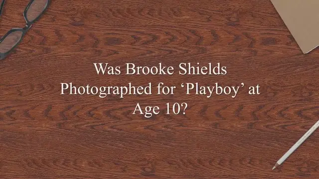 Video thumbnail for Was Brooke Shields Photographed for ‘Playboy’ at Age 10?