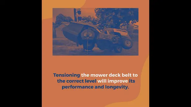 Video thumbnail for How Tight Should A Mower Deck Belt Be