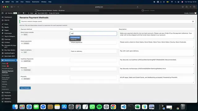 'Video thumbnail for Edit Title/Description of Any Payment Method in WooCommerce'