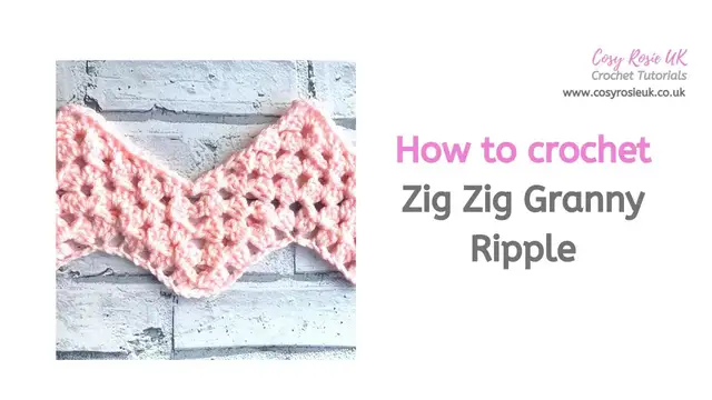 Video thumbnail for How to crochet the Granny Ripple (Zig Zag Granny)