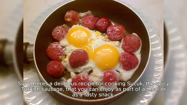 Video thumbnail for Spicy Turkish Sucuk with Eggs Recipe
