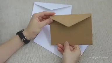 'Video thumbnail for Classic White and Rustic Kraft Envelopes for Wedding Invites'