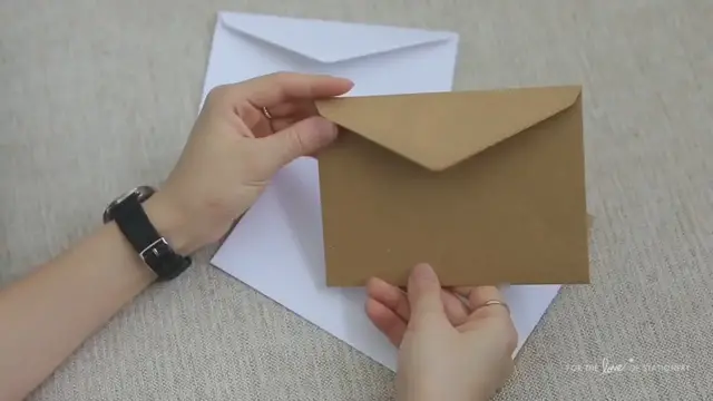 'Video thumbnail for Classic White and Rustic Kraft Envelopes for Wedding Invites'