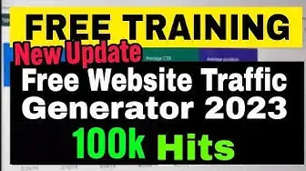 Video thumbnail for (New Update) Unlimited Free Website Traffic Generator 2022, 2023 |50000 visitors|  Adsense Approval