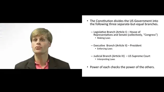 Video thumbnail for What is Separation of Powers in the US Constitution?