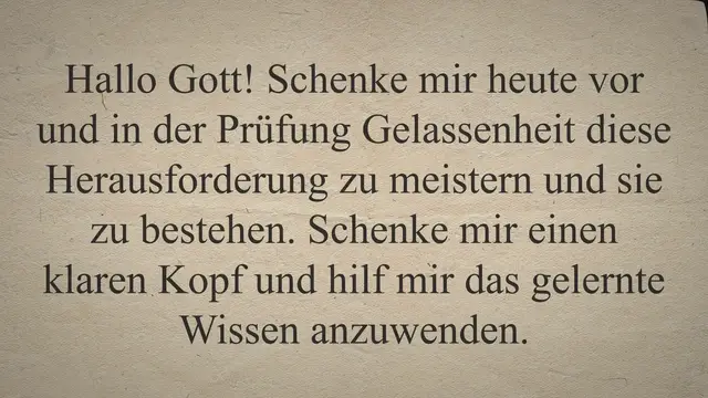 Video thumbnail for 19 Gebete für erfolgreiche Prüfungen