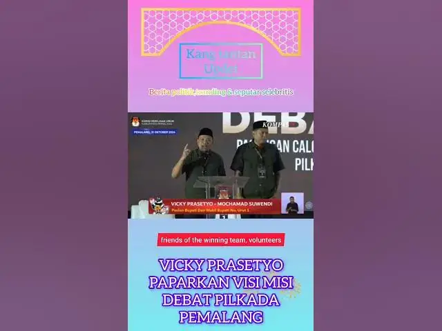 Video thumbnail for #news #beritaterkini #politics #debat #kampanye