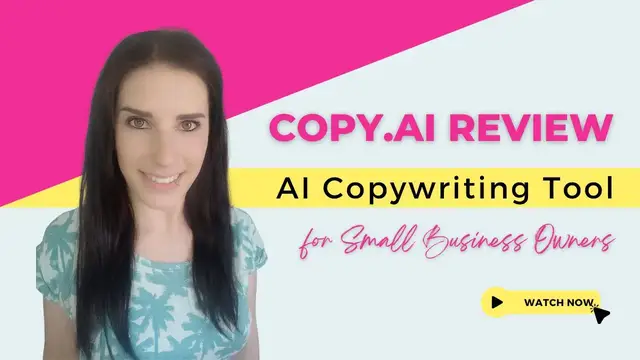 Video thumbnail for Copy AI Review - AI Copywriting Tool for Small Business Owners