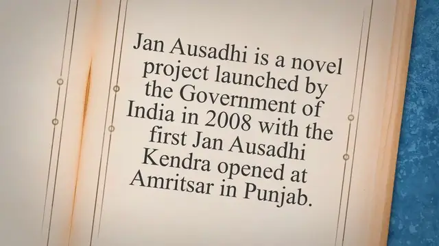 'Video thumbnail for Pradhan Mantri Jan Ausadhi Yojana'