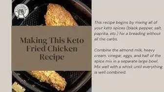 Video thumbnail for Amazing Keto Fried Chicken Recipe! (2021)