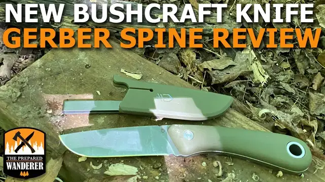 Video thumbnail for New Bushcraft Knife Gerber Spine Review