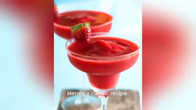 Video thumbnail for strawberry daiquiri recipe