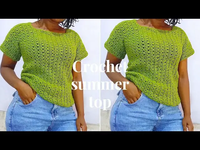 Video thumbnail for Crochet Summer Top Beginner Friendly | How To Crochet A Top | DIY Crochet summer top