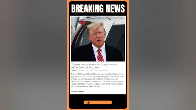 Video thumbnail for Trump Facing Criminal Trial Before Next Election: Will This Impact His Campaign? | #shorts #news