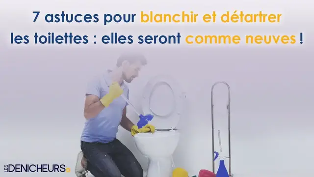 Video thumbnail for 🚽 7 astuces pour blanchir et détartrer les toilettes : elles seront comme neuves !