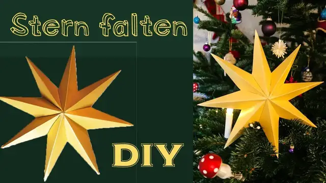 Video thumbnail for Anleitung - Klassischer 3D-Stern aus Papier basteln *DIY TUTORIAL*