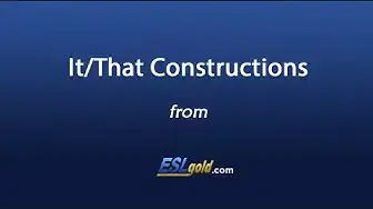 Video thumbnail for ESLgold.com It That Video