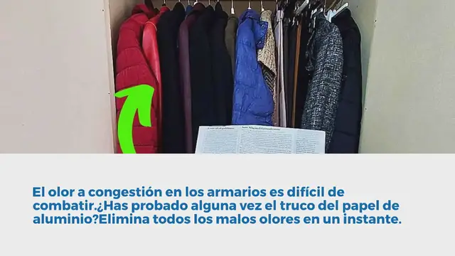 'Video thumbnail for Huele mal en los armarios, el truco de la sábana para quitar los malos olores'