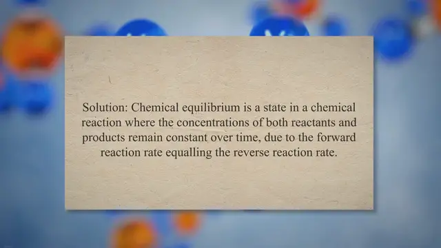 Video thumbnail for Chemical equilibrium problems and solutions