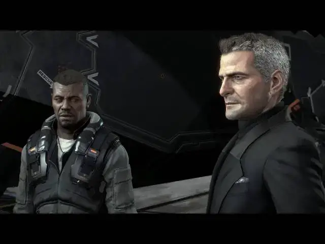 Video thumbnail for Deus Ex: Mankind Divided - Taking Care of Business: Meet Miller & Elias Chikane at The Helipad Scene