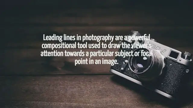Video thumbnail for What Is Leading Lines In Photography