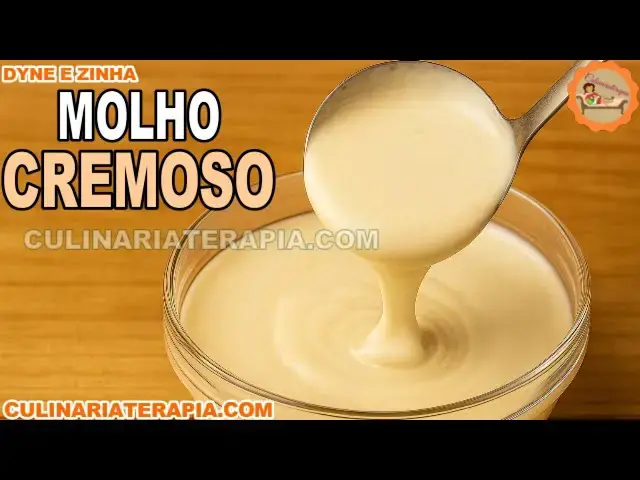 'Video thumbnail for Molho Branco Cremoso Fácil – Receita Rápida e Deliciosa para Massas e Gratinados'