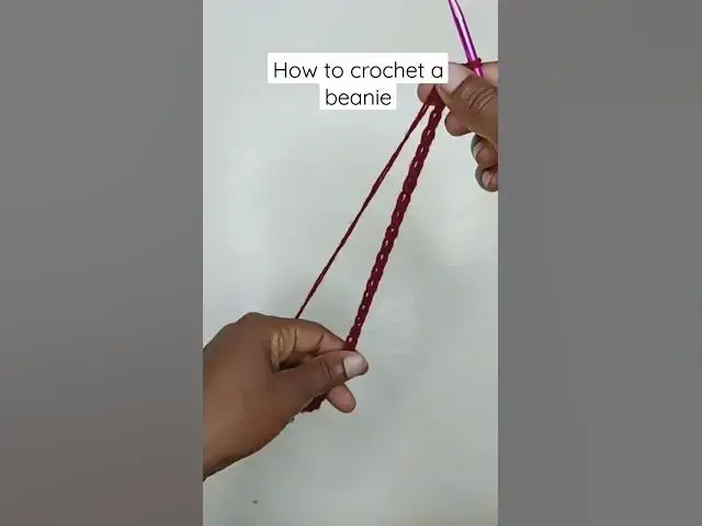 'Video thumbnail for How to crochet a beanie #shorts'