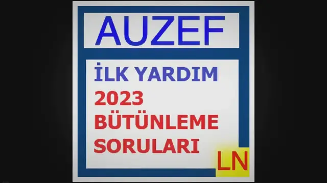 Video thumbnail for İlk Yardım 2023 Bütünleme Soruları, Cevapları ve Açıklamaları