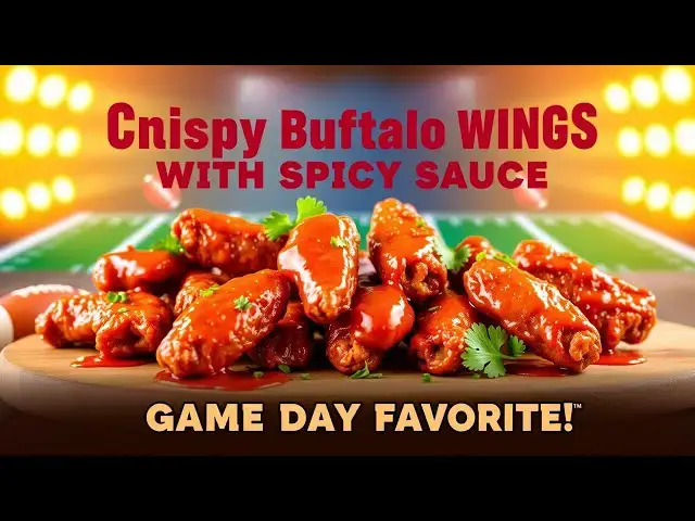 'Video thumbnail for 🍗 “Crispy Buffalo Wings with Spicy Sauce — Game Day Favorite!”'