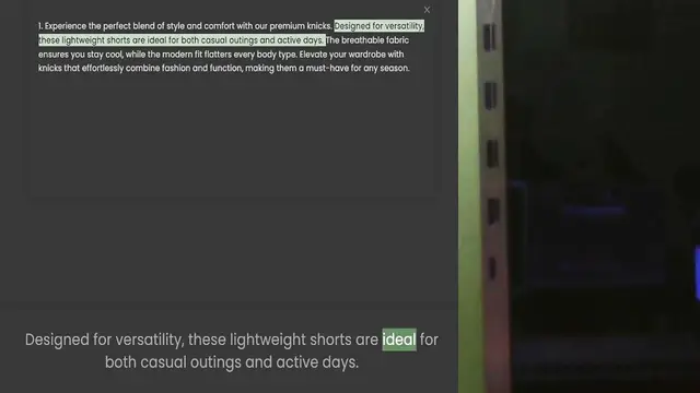 Video thumbnail for these lightweight shorts are ideal for both casual outings and active days. The breathable fabric ensures you stay cool, while the modern fit flatters every body type. Elevate your wardrobe with knicks that effortlessly combine fashion an