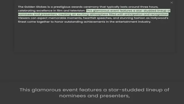 Video thumbnail for celebrating excellence in film and television. This glamorous event features a star-studded lineup of nominees and presenters, creating an exciting atmosphere filled with anticipation and recognition. Viewers can expect memorable moments,