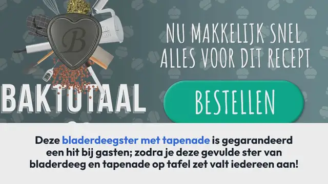 Video thumbnail for Bladerdeegster met tapenade