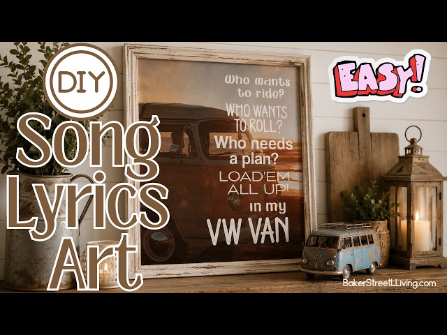 Video thumbnail for How to Make Song Lyrics Art (Custom Art Project)