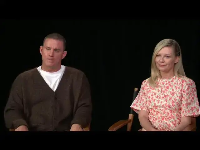 'Video thumbnail for Channing Tatum and Kirsten Dunst ROOFMAN movie interview'