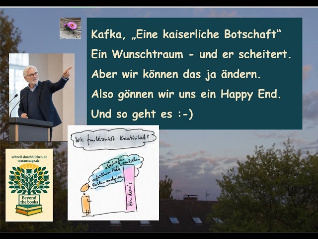 Video thumbnail for Kreativ: So kommt Kafkas "Kaiserliche Botschaft" doch noch an ;-)