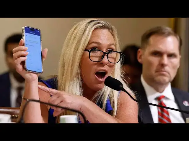 Video thumbnail for It's Impeachment Season - Marjorie Taylor Greene Lays Out Evidence To End Biden Presidency