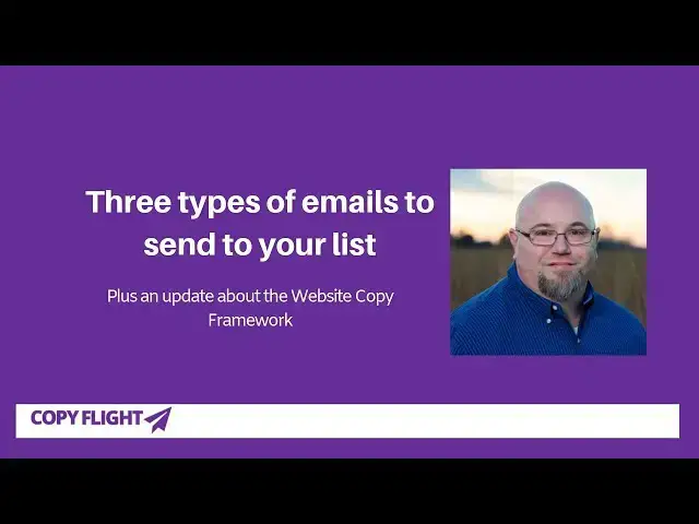 'Video thumbnail for Three types of emails to send to your email list'