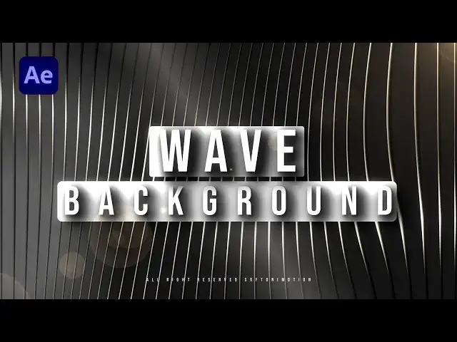 'Video thumbnail for Beautiful Wave Background Animation Tutorial for After Effects'
