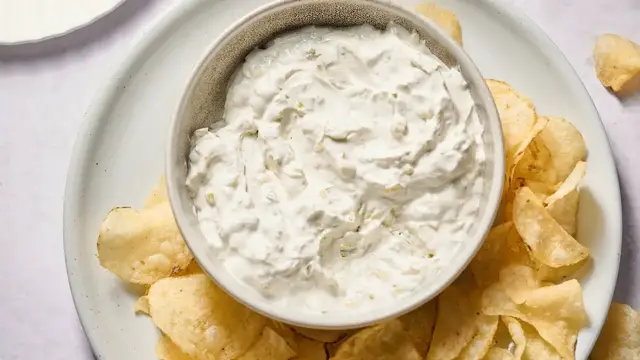 'Video thumbnail for Our 3-Ingredient Green Onion Dip Is Simple And Tangy'