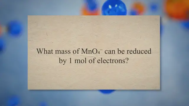 Video thumbnail for Sample problems redox and electrochemical reactions