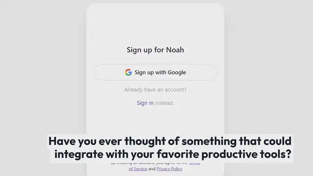 Video thumbnail for Meet Noah: Your AI Work Assistant