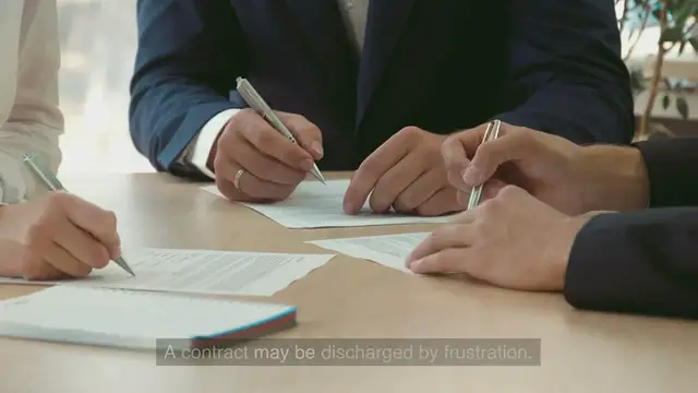 Video thumbnail for Contract Law - Discharge by Frustration www.e-lawresources.co.uk