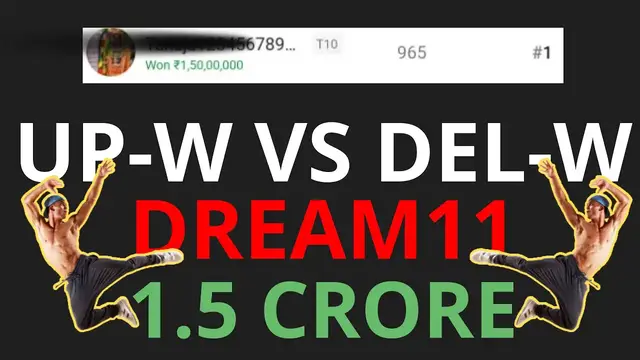 Video thumbnail for UP-W vs DEL-W Dream11 Prediction [ये गलती न करें! ड्रीम11 में जीत का सीक्रेट 🔥]