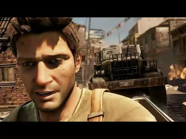 Video thumbnail for Uncharted 2 - Chapter 5 Urban Warfare | Nate and Sully "We Jump!" | Chloe Jeep Ambush Cutscene |