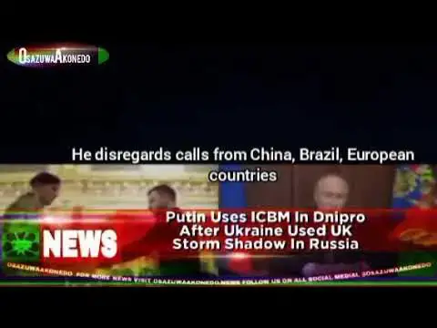 'Video thumbnail for Putin Uses ICBM In Dnipro After Ukraine Used UK Storm Shadow In Russia'