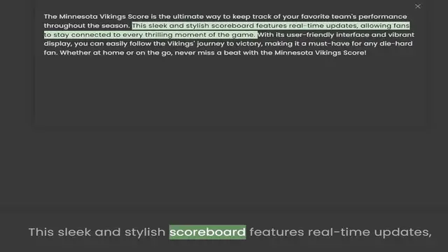 Video thumbnail for throughout the season. This sleek and stylish scoreboard features real-time updates, allowing fans to stay connected to every thrilling moment of the game. With its user-friendly interface and vibrant display, you can easily follow th