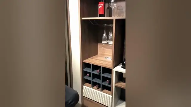 Video thumbnail for Bar Cabinet with Folding Table | Space Saving Furniture #shorts