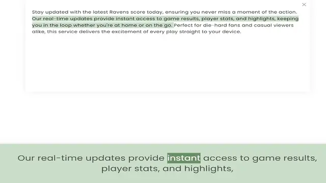 Video thumbnail for Our real-time updates provide instant access to game results, player stats, and highlights, keeping you in the loop whether you're at home or on the go. Perfect for die-hard fans and casual viewers alike, this service deli
